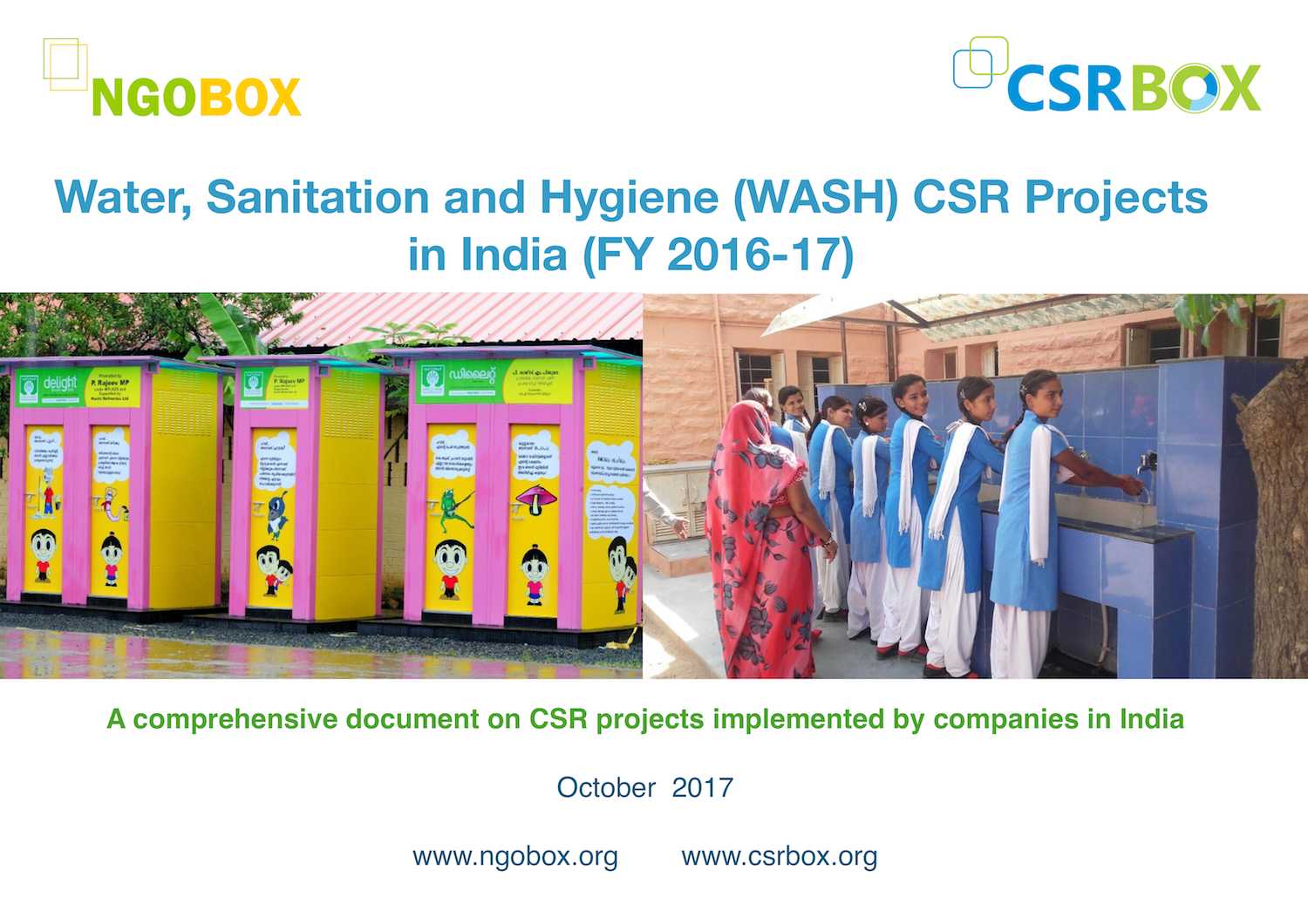 Water and Sanitation CSR Projects in India (FY 2016-17)